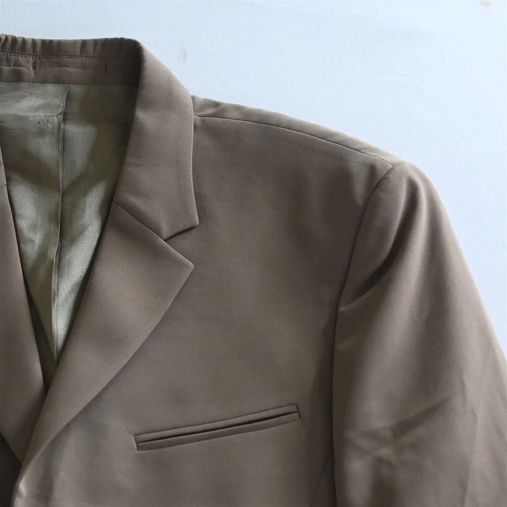 NEW Deadstock Axis Large L Walnut Brown‎ Old Money Y2K Blazer Sport Coat